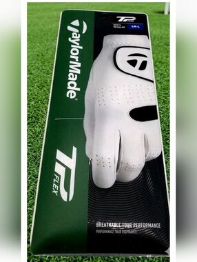 Taylormade TP Flex Cabretta Leather Golf Gloves White